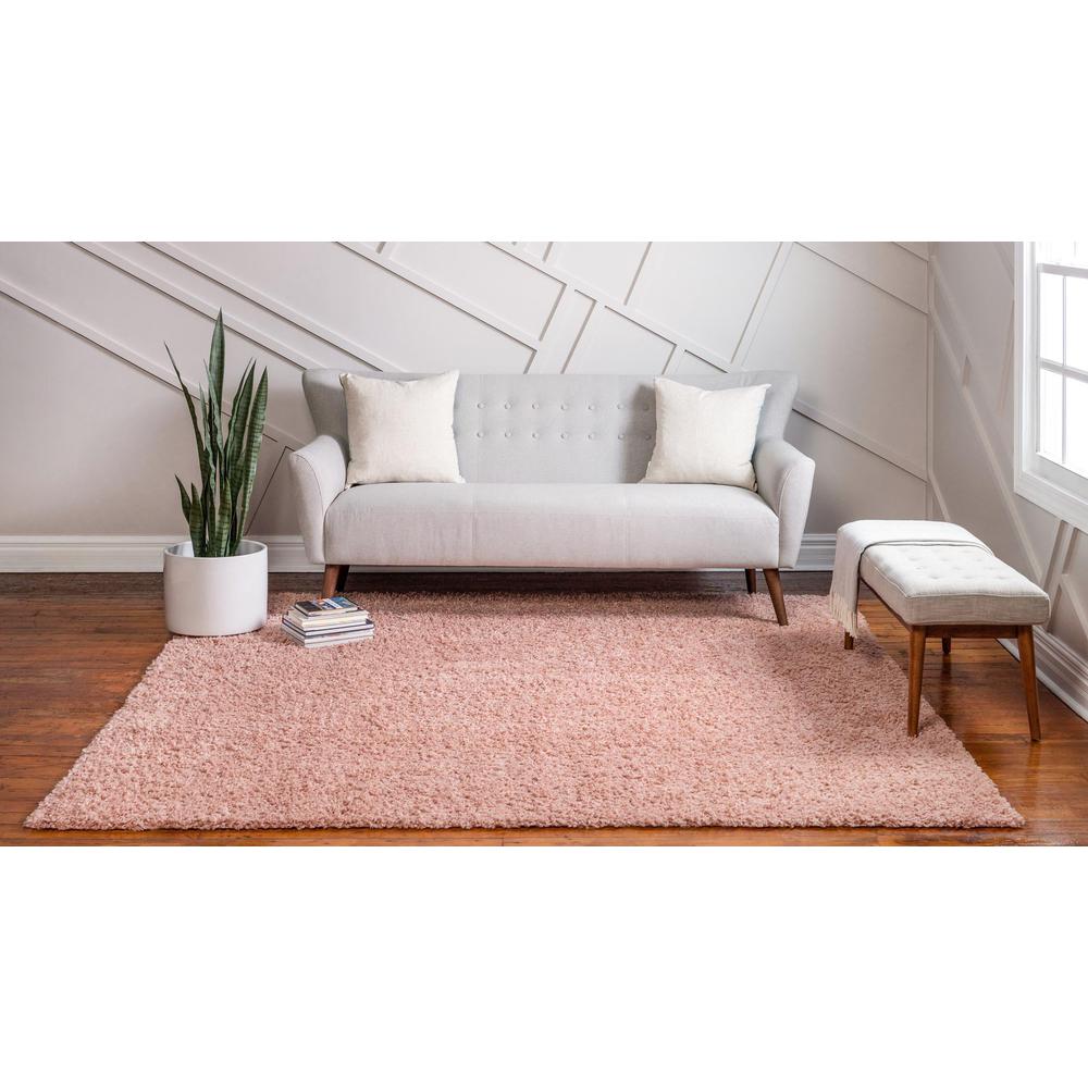 Unique Loom 7 Ft Square Rug in Dusty Rose (3153390)