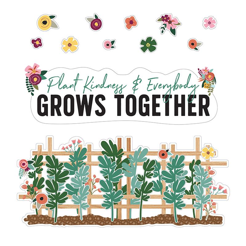 Carson Dellosa Education Grow Together Plant Kindness & Everybody Grows Together Bulletin Board Set