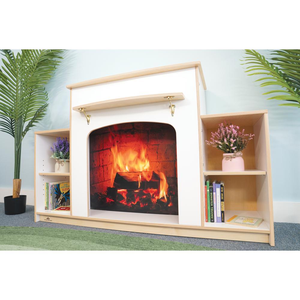 Whitney Brothers Warm And Welcoming Fireplace White
