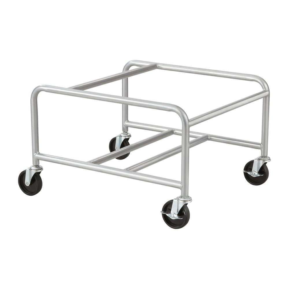 Safco Sled Base Stack Chair Cart - 500.00 lb Capacity - 4 x 3" Caster - Steel - 23.5" x 27.5" x 17.0" - Silver