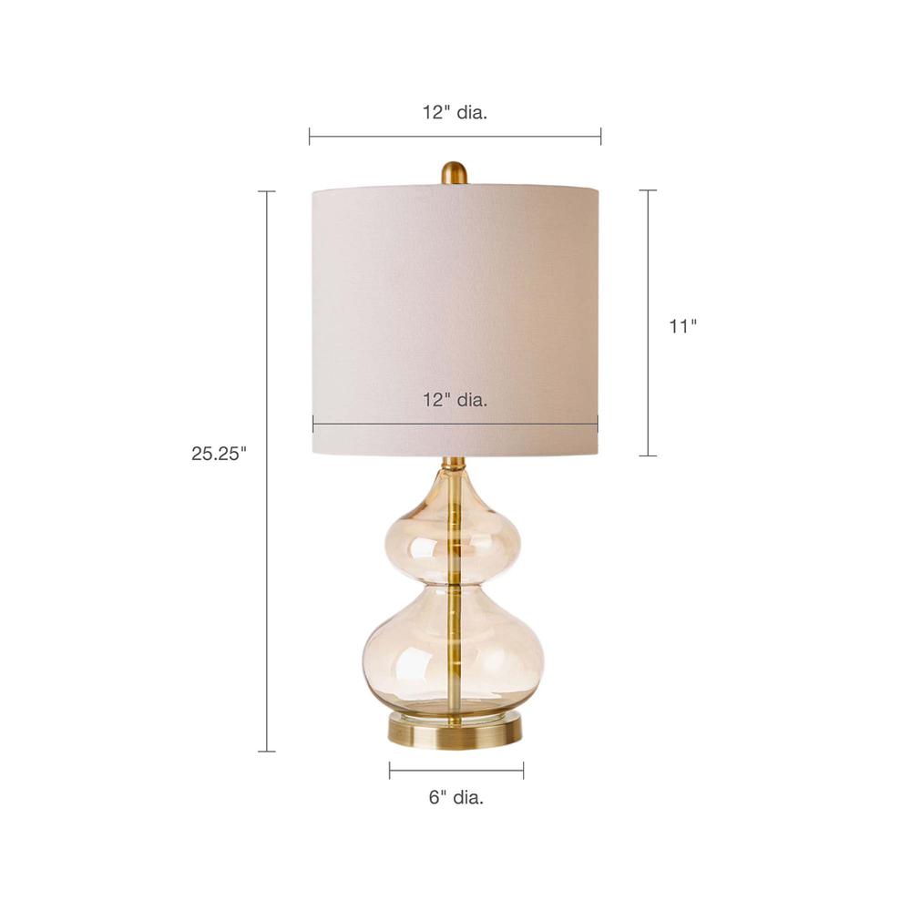 Belen Kox Elegant Gold Glass Table Lamp Set, Belen Kox