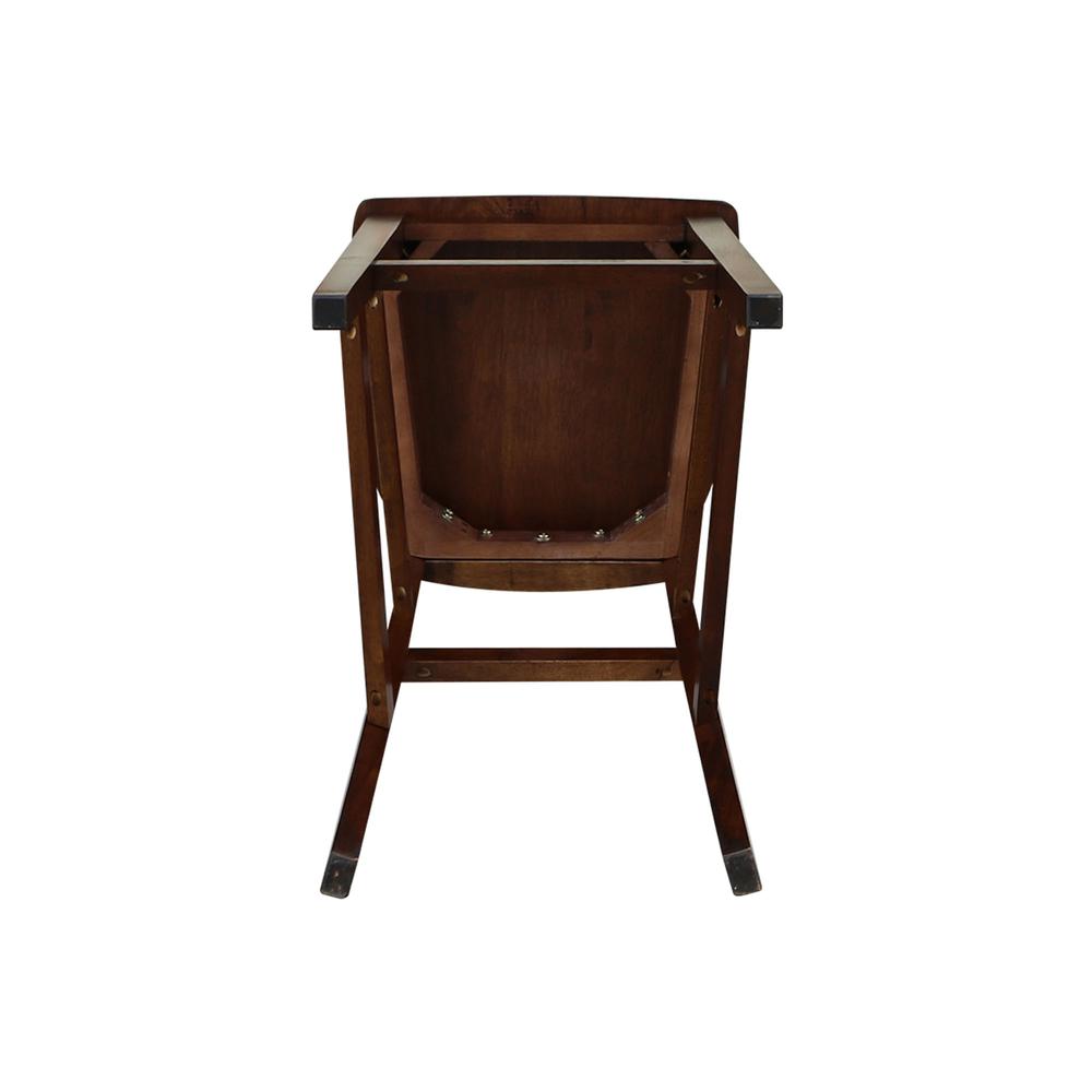 International Concepts San Remo Bar height Stool - 30" Seat Height, Espresso