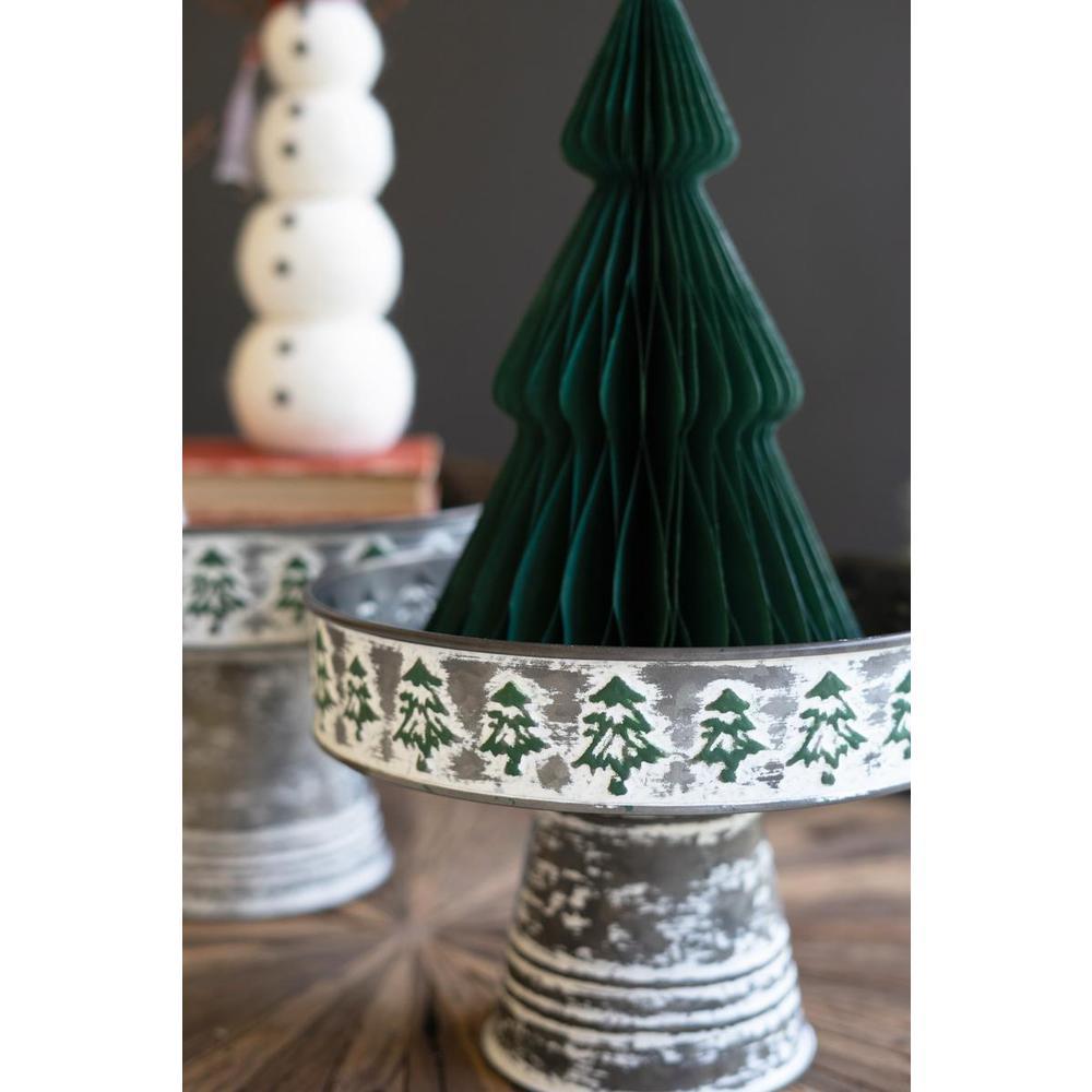 Kalalou Inc Set Of Two Christmas Display Pedestals