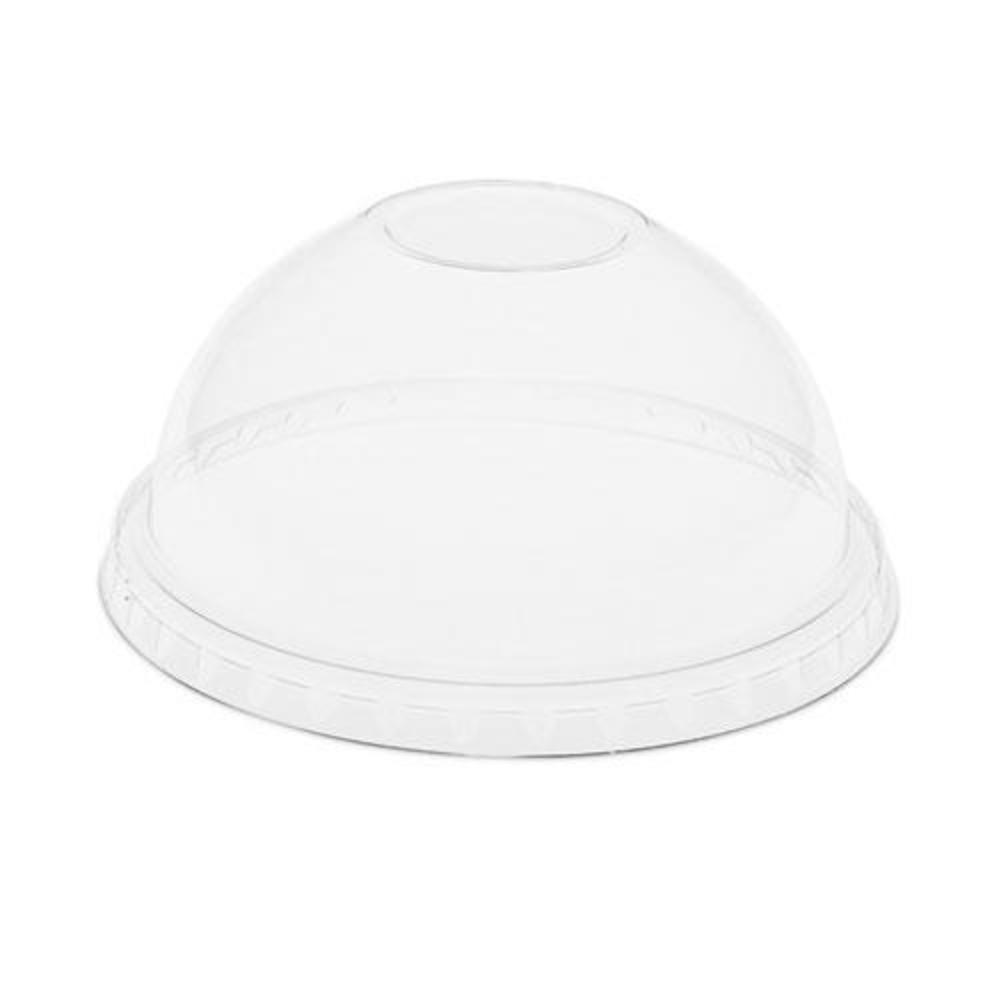 PACTIV EarthChoice Strawless RPET Lid, Dome Lid, Clear, Fits 12 oz to 24 oz "B" Cups, Clear, 1,020/Carton