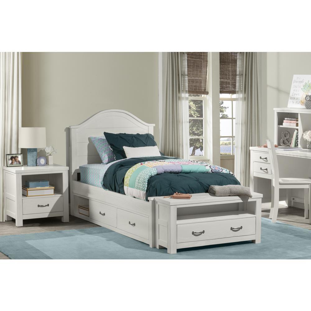 Hillsdale Kids and Teen Payton Wood Twin Bed with Storage, Stone