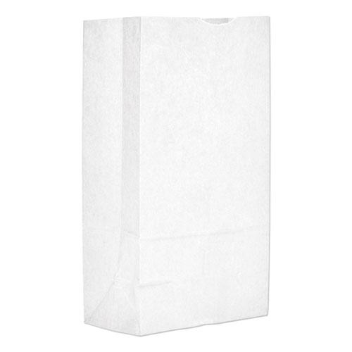 General Tires Grocery Paper Bags, 40 lb Capacity, #12, 7.06" x 4.5" x 13.75", White, 500 Bags