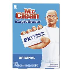 Mr. Clean Magic Eraser, 2.3 x 4.6, 1" Thick, White, 6/Pack, 6 Packs/Carton
