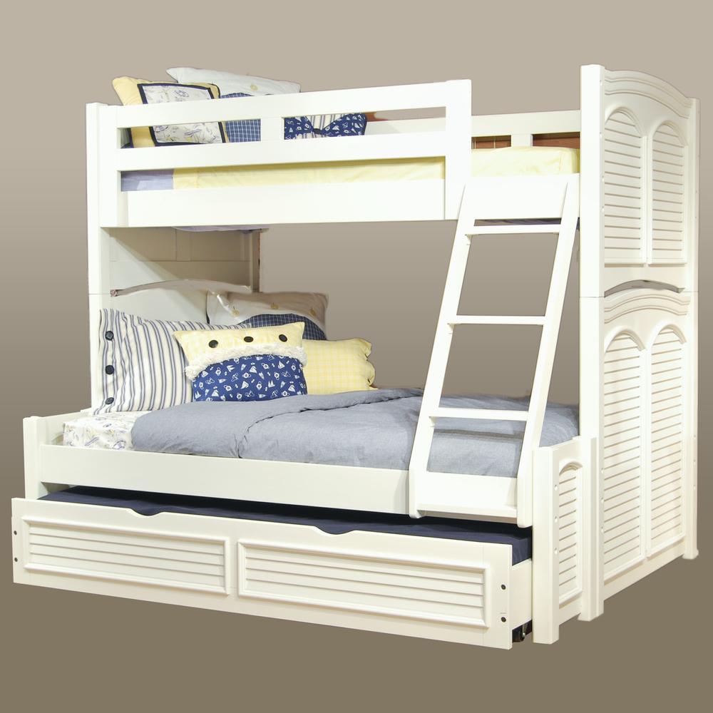 American Woodcrafters Cottage Traditions 3/3 over 4/6 Bunk Bed (with trundle)