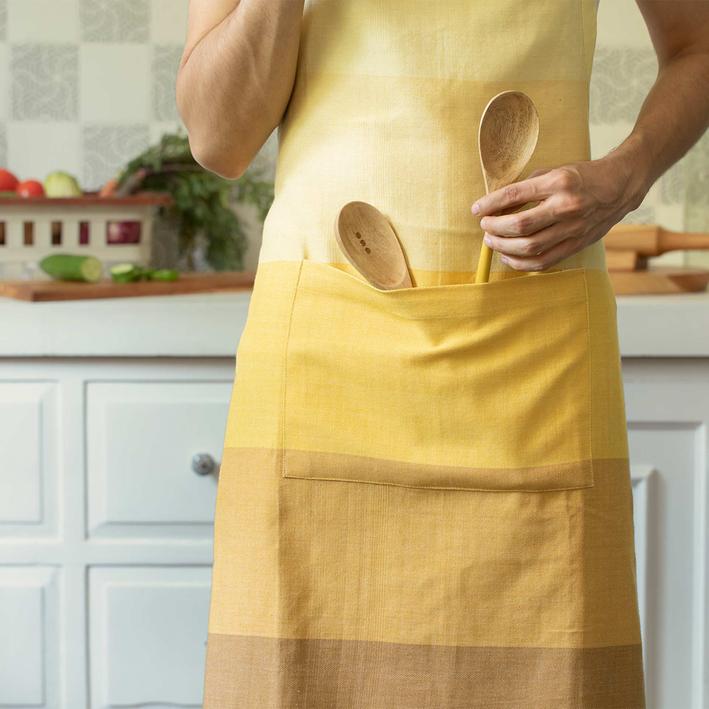 India.Curated. Earthy Cotton Kitchen Apron