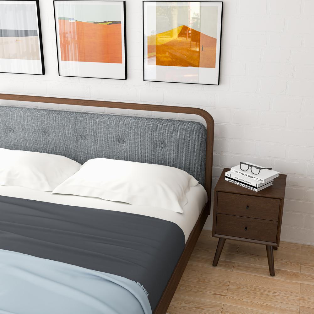 Ashcroft Furniture Co Clyda Modern Solid Wood Platform Bed