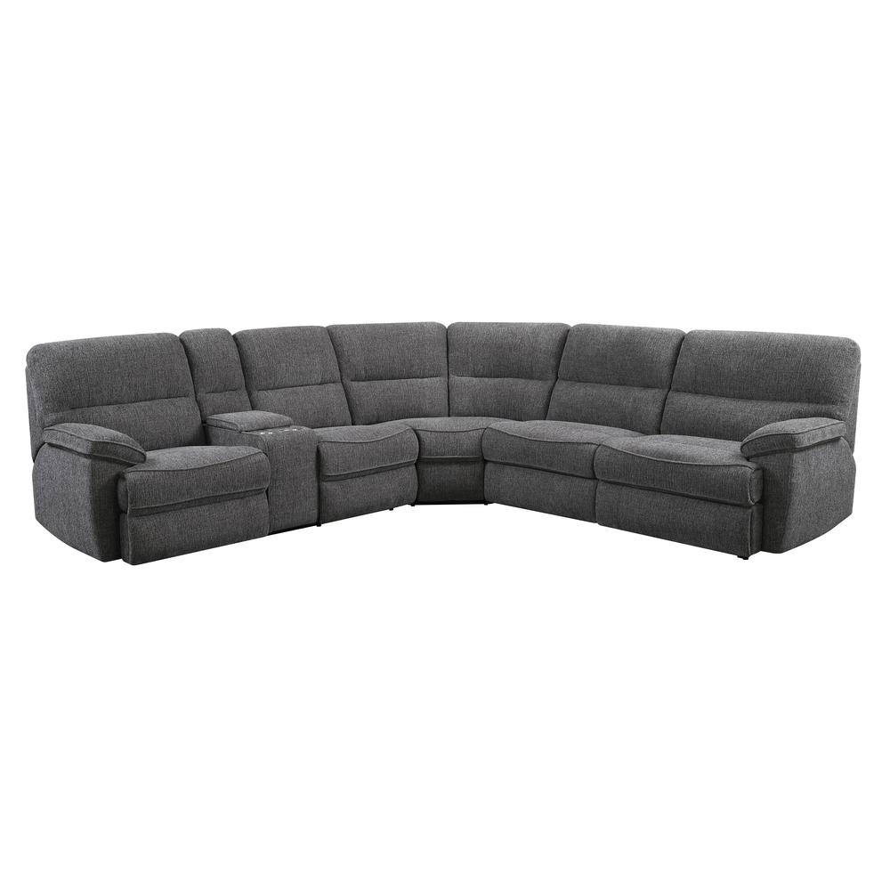 Madrona Burke Full Sleeper And Power Sectional with Dual Power Recliner Loveseat
