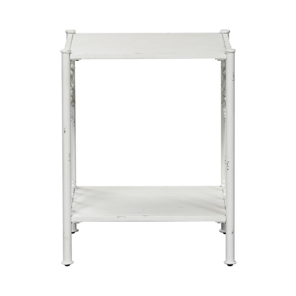 Liberty Furniture Vintage Series Open Night Stand, Antique White
