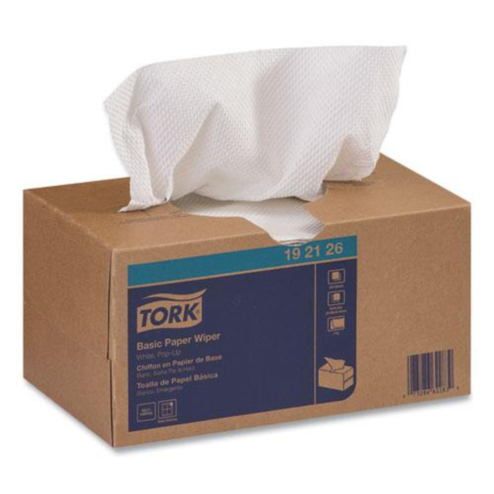 Tork Basic Paper Wiper, 1-Ply, 9 x 10.5, White, 250/Box, 24 Boxes/Carton