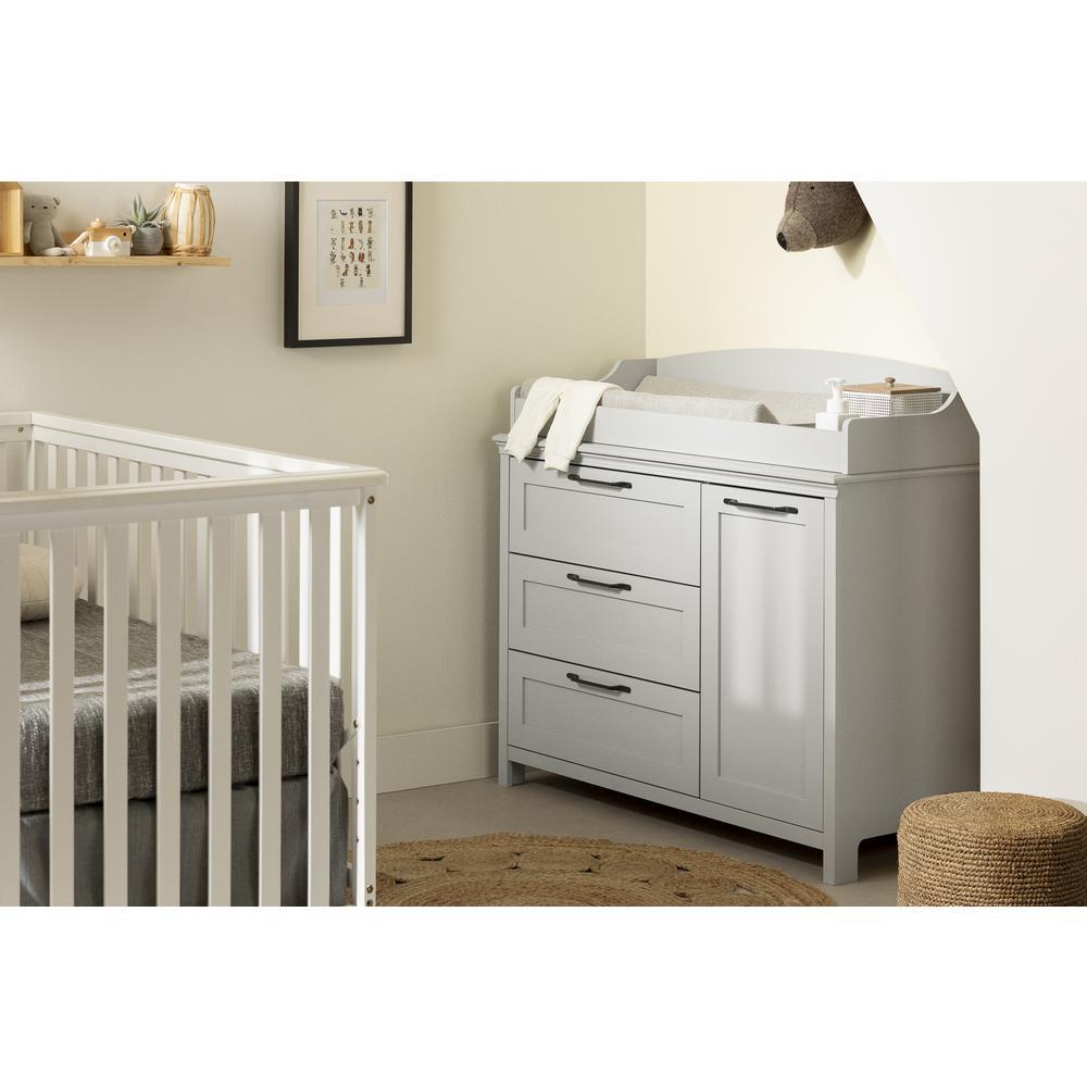 South Shore Daisie Changing Table, Soft Gray