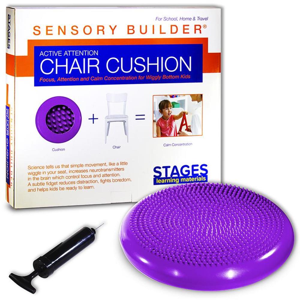 Stages Learning Materials Sensory Builder: Wiggle Cushion, Purple, Seating