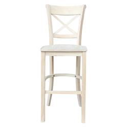 International Concepts Charlotte Bar height Stool - 30" Seat Height, Unfinished