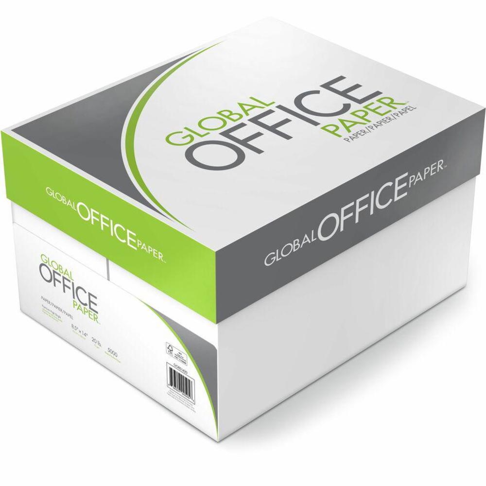 Global Office Premium Multipurpose Paper - 96 Brightness - 8 1/2" x 14" - 10 / Carton - 500 Sheets per Ream