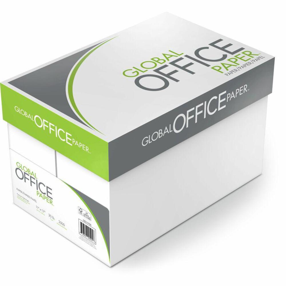 Global Office Premium Multipurpose Paper - 96 Brightness - 11" x 17" - 5 / Carton - 500 Sheets per Ream