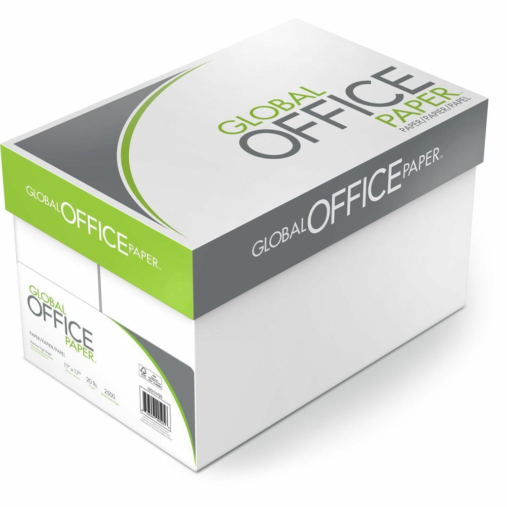 Global Office Premium Multipurpose Paper - 96 Brightness - 11" x 17" - 5 / Carton - 500 Sheets per Ream