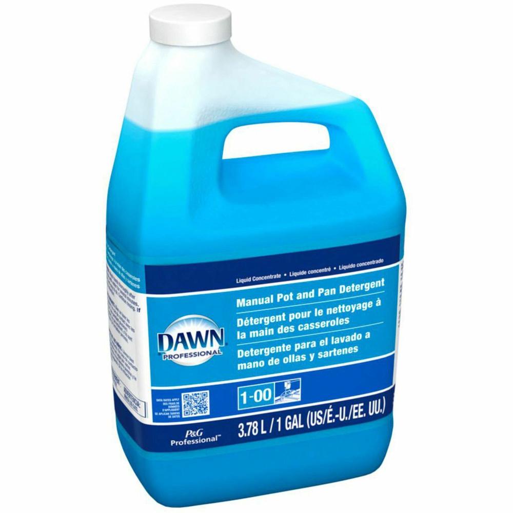 Procter & Gamble Dawn Manual Pot/Pan Detergent - Concentrate Liquid - 128 fl oz (4 quart) - Original Scent - 4 / Carton - Blue