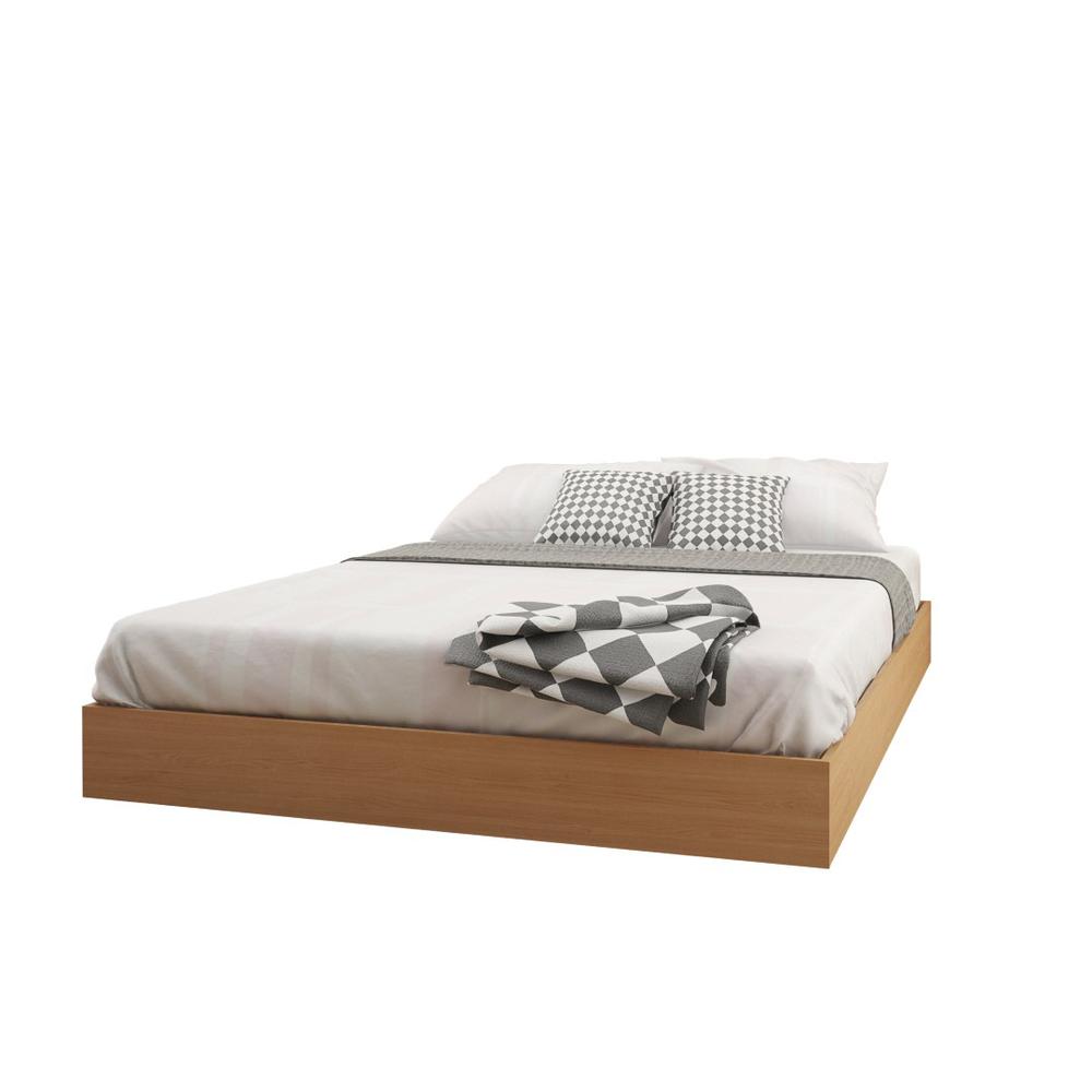 Nexera Full Size Platform Bed, Natural Maple, Queen