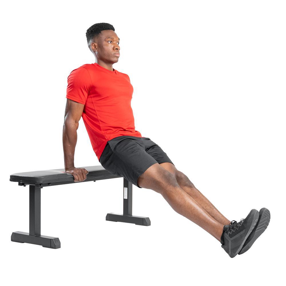 Sunny Health & Fitness Flat Weight Bench for Workout, Exercise and Home Gyms with 800 lb Weight Capacity - SF-BH620037