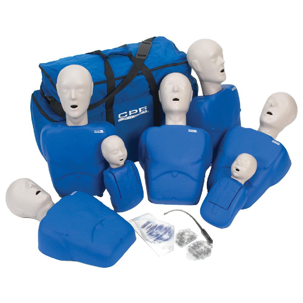 Kemp USAA CPR Manikins 7-Pack, (5) Adult, (2) Infant Manikins