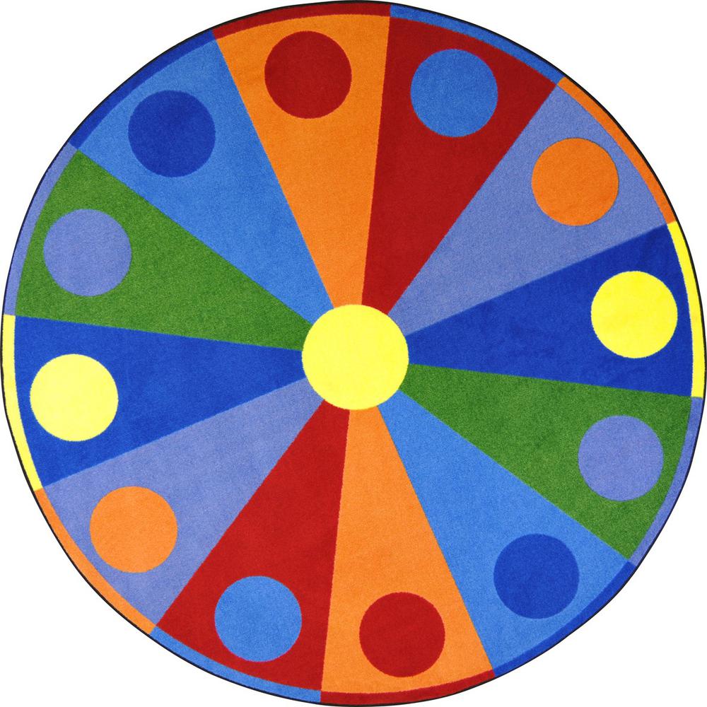 Joy Carpets Joy Carpet Color Wheel Multi 13'2" Round