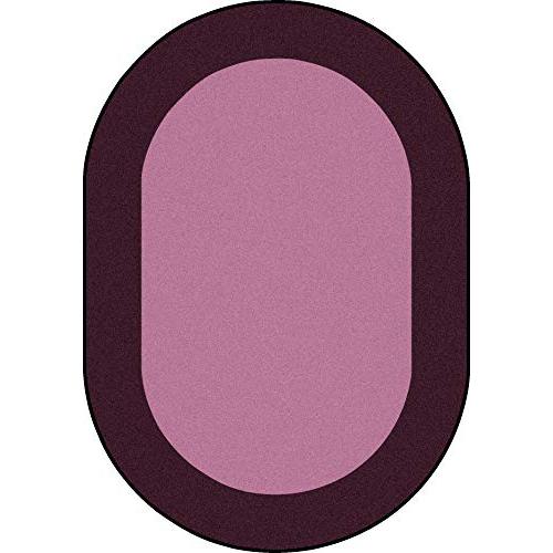 Joy Carpets Joy Carpet All Around Purple 10'9" x 13'2" Oval