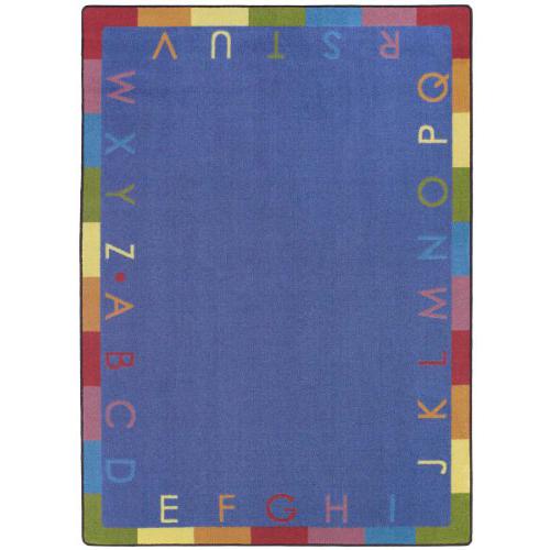 Joy Carpets Joy Carpet Rainbow Alphabet Pastel 10'9" x 13'2" Oval