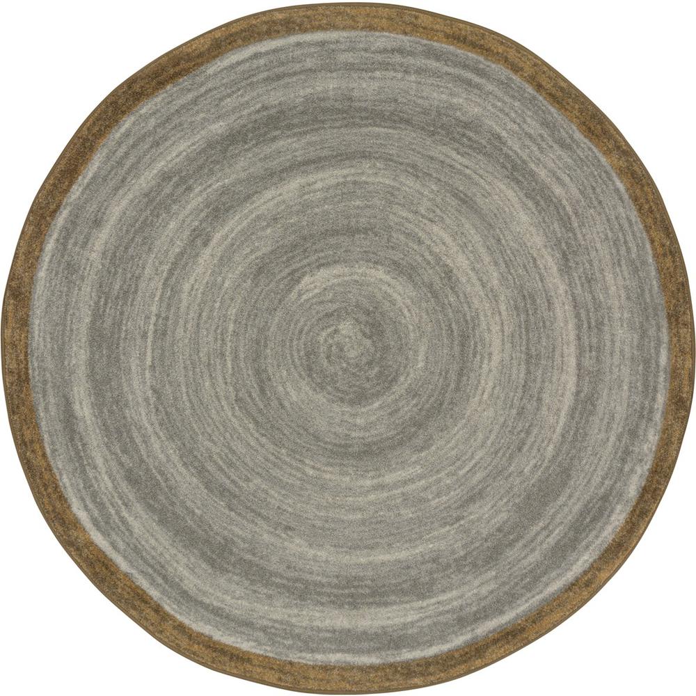 Joy Carpets Feeling Natural 13'2" Round area rug in color Stone