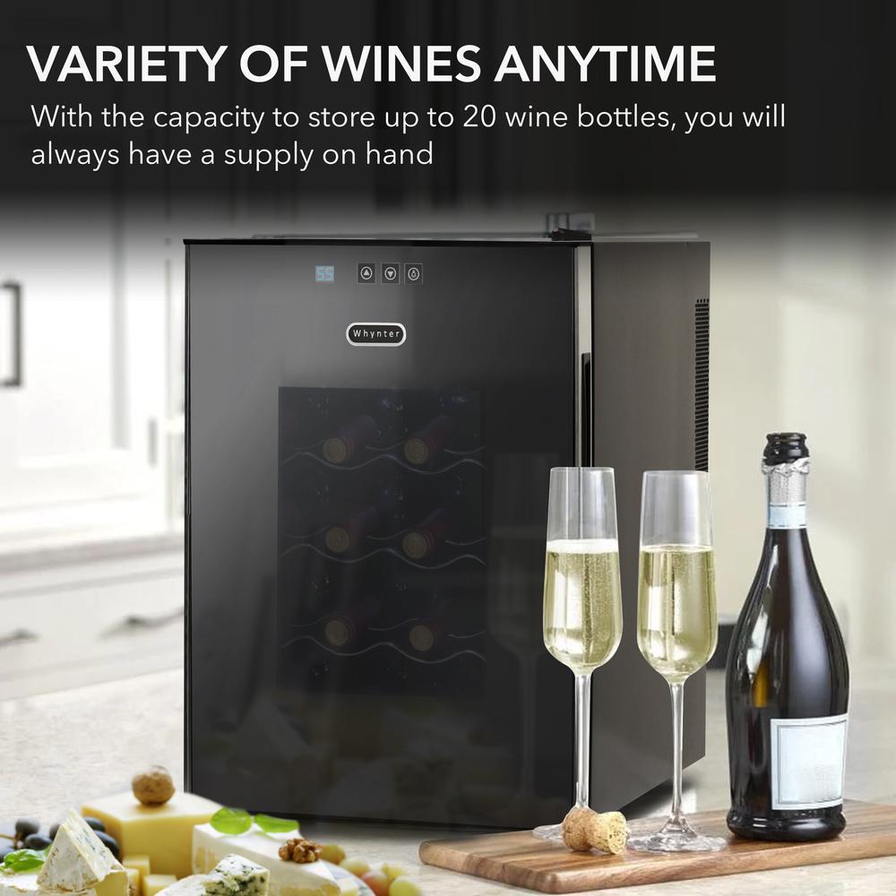 Whynter WC-201TD 20 Bottle Freestanding Thermoelectric Wine Cooler