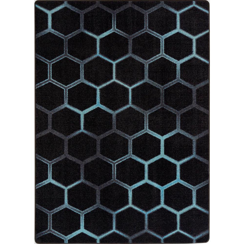 Joy Carpets Breakout 13'2" Round area rug in color Teal