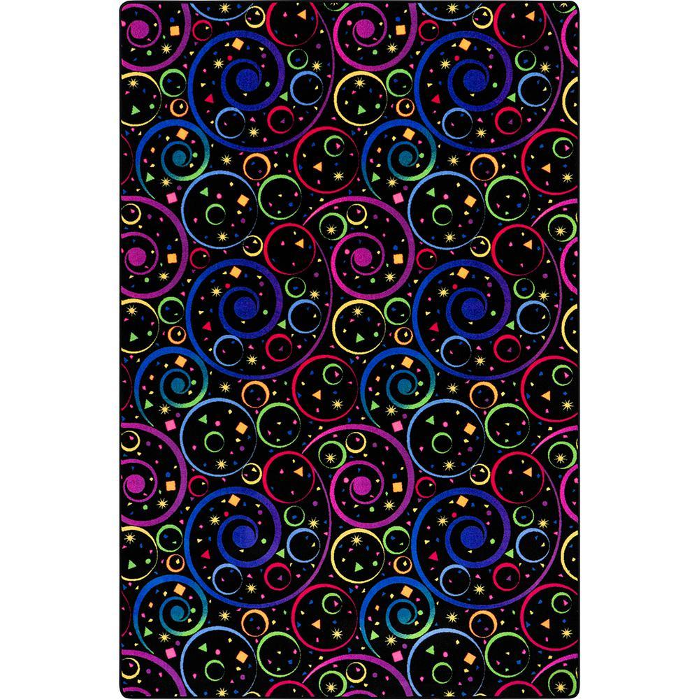 Joy Carpets Fun and Games 12' x 18' area rug in color Fluorescent