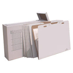 Advanced Organizing Systems VFile43 W/8 VFolder43, Vertical Flat File System Filing Box, Stores Flat Items Up to 30” X 42”