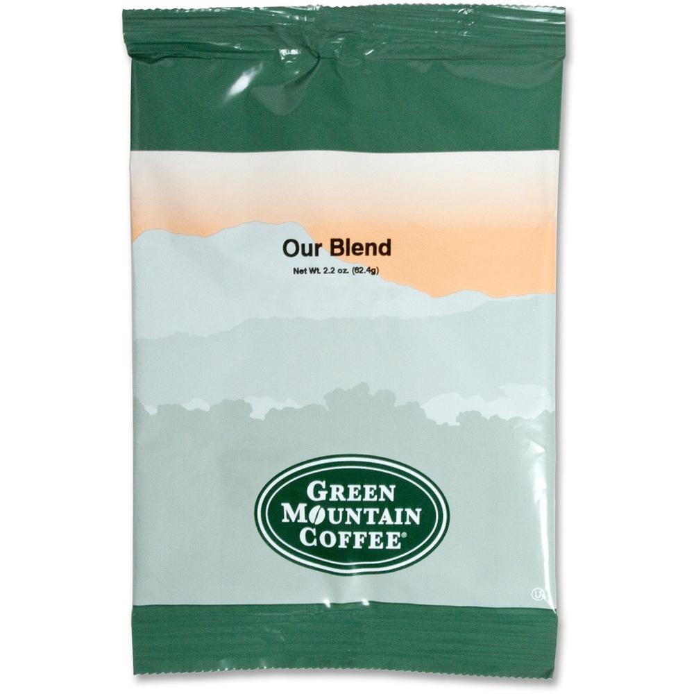 Green Mountain Coffee Roasters Starbucks Ground Our Blend Classic Ground Coffee - Light/Mild - 2.2 oz Per Packet - 100 Packet - 100 / Carton