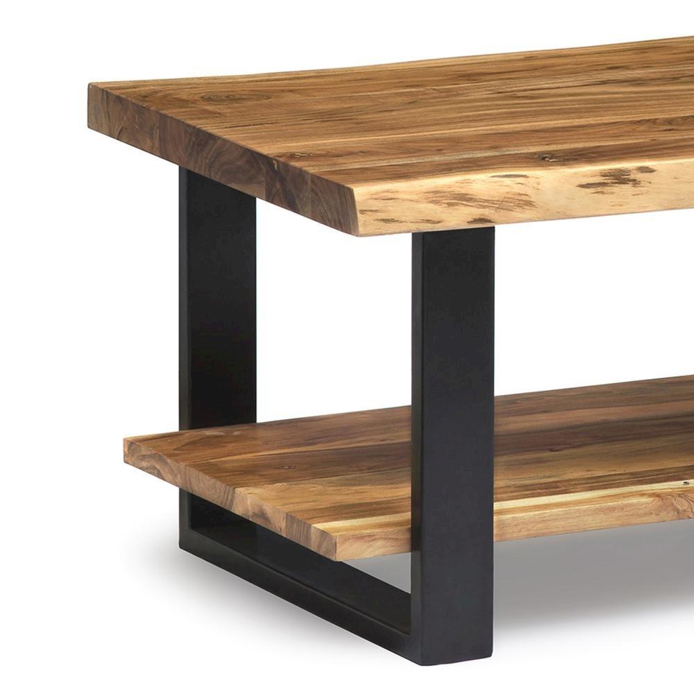 Alaterre Furniture Alpine Natural Live Edge Wood Coffee Table