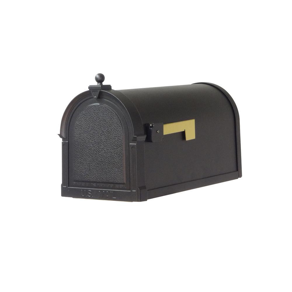 Special Lite Products SCB-1015-BLK Berkshire Curbside Mailbox Decorative Aluminum Vintage Mailbox