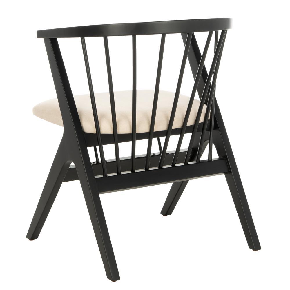 Safavieh Noah Spindle Dining Chair, Black/Beige