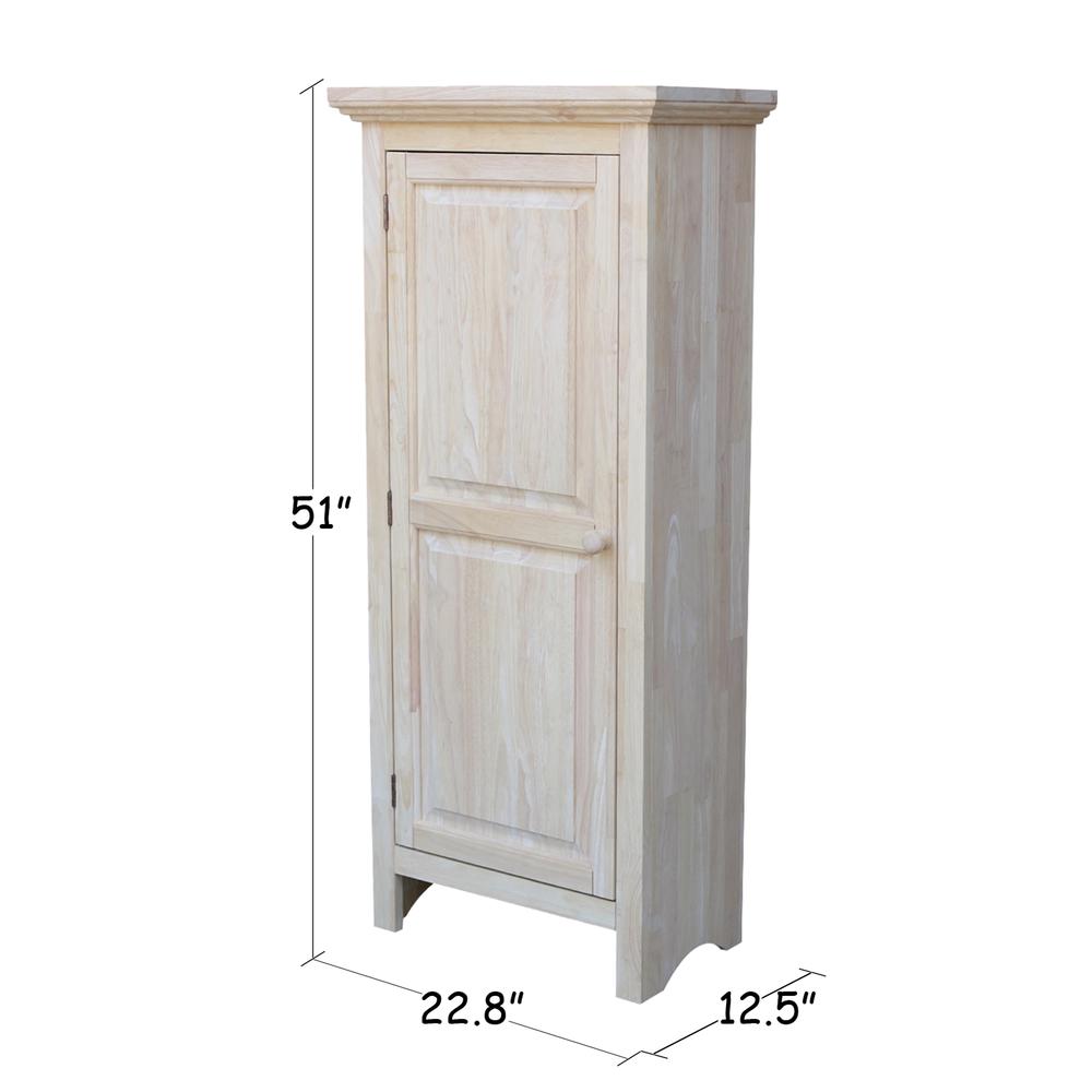 International Concepts Single Jelly Cabinet - 51"H, Unfinished
