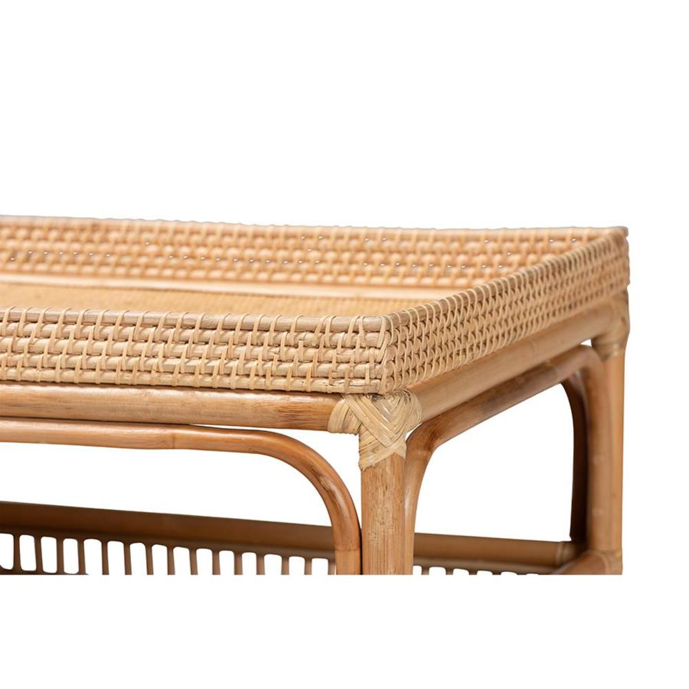 bali & pari Lombok Modern Bohemian Natural Rattan Coffee Table