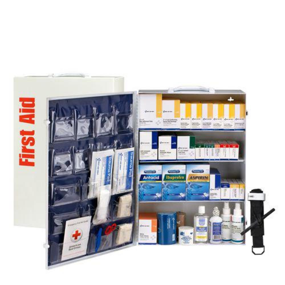 First Aid Only 150 Person ANSI B 4 Shelf Cabinet, 1,462 Pieces, Metal Case