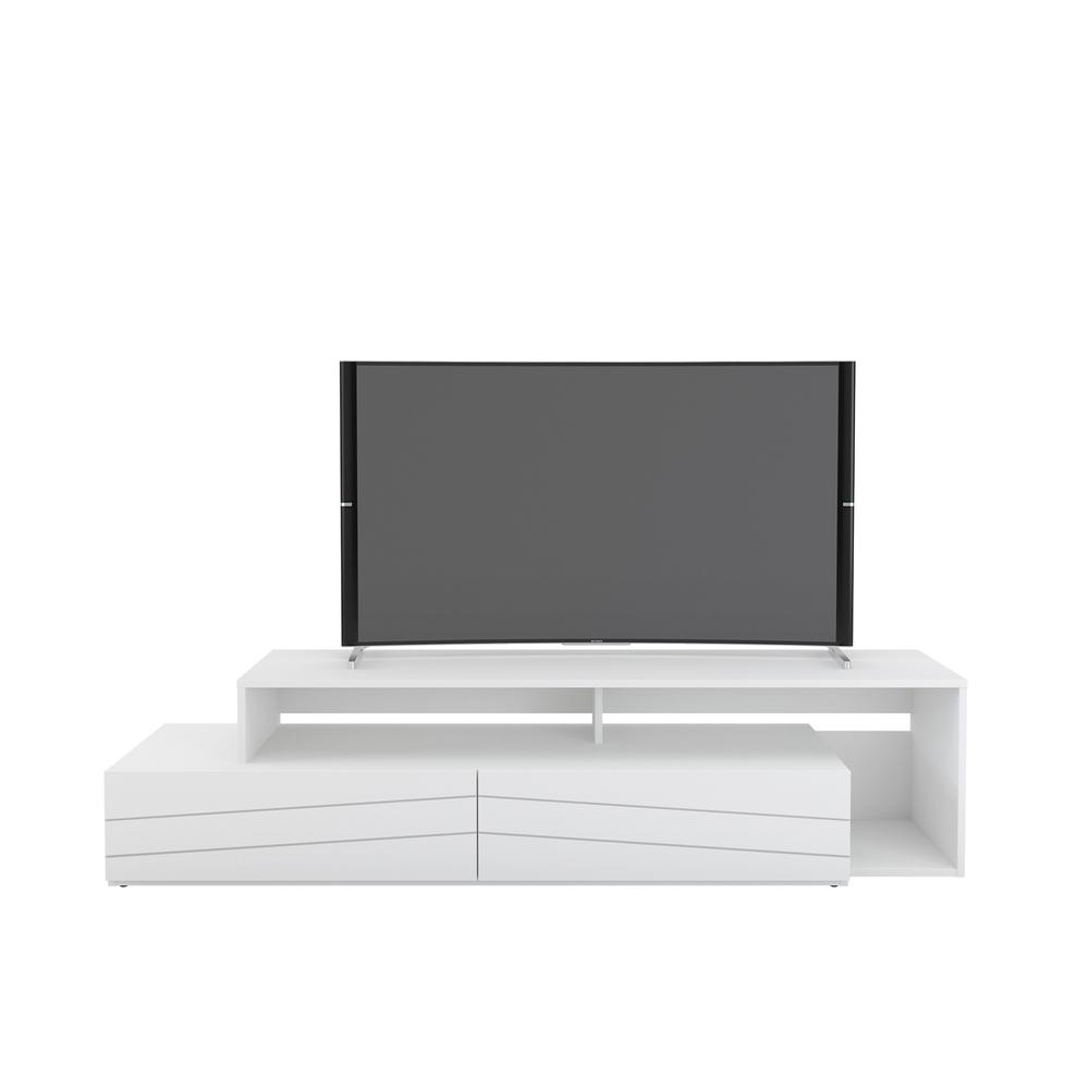 Nexera 72-Inch Tv Stand With 2 Drawers, White