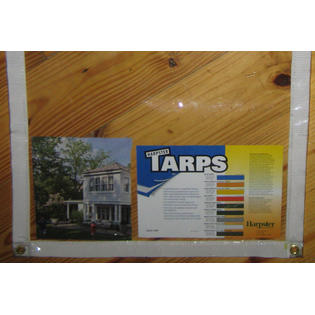 Harpster Tarps 7 Ft X 10 Ft Clear Vinyl Tarp 20 Mil Finished Sized Made In Usa Room Divider Curtain Porch Enclosure Patio Automotive Exterior Accessories Racks Carriers Tarps Covers