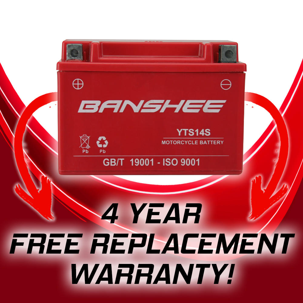 Banshee YTZ14S Motorsports Battery Compatible with Honda VT13CX Fury