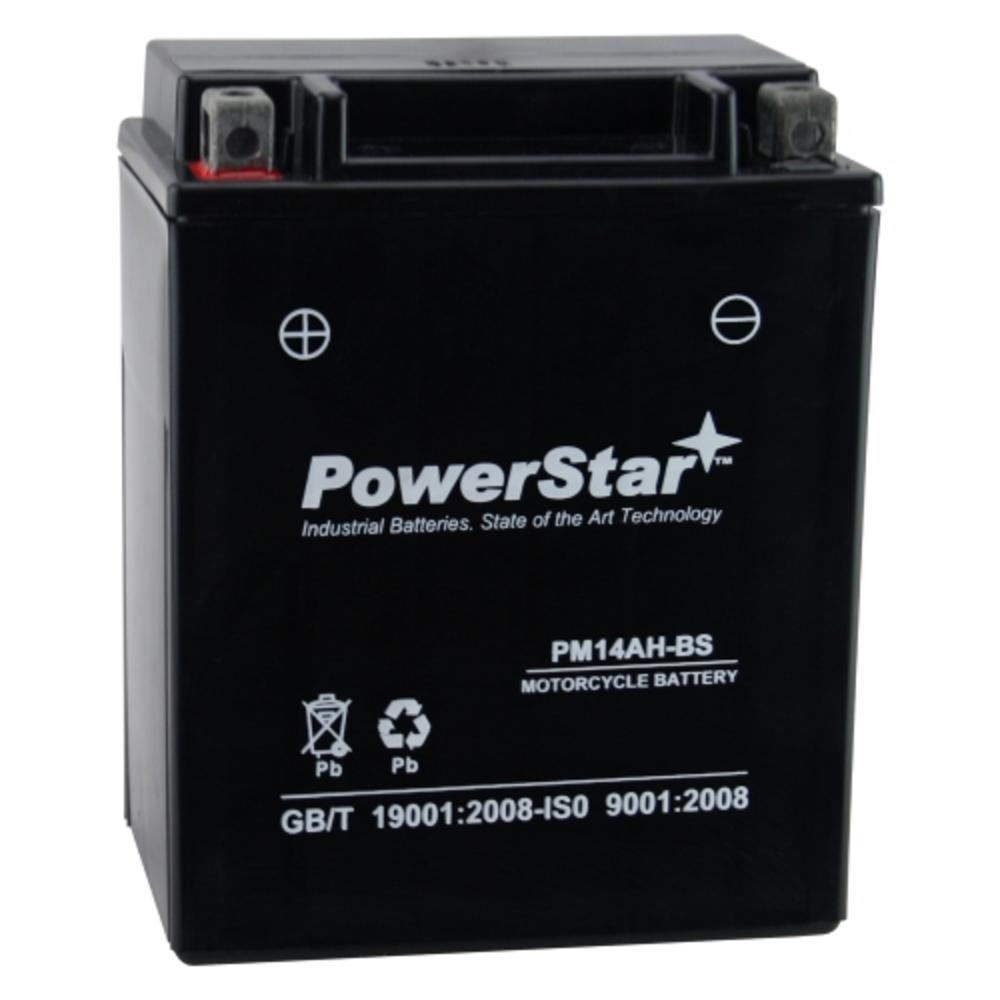 PowerStar YTX14AH-BS ATV Battery Compatible with  Polaris Sportsman 400 HO