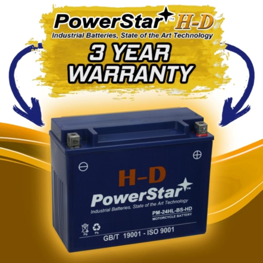 PowerStar HD BTX24HL-BS Snowmobile Battery Compatible with Arctic Cat Panther 660 Trail