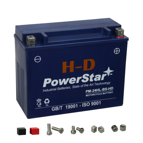 PowerStar HD YTX24HL-BS Motorsports Battery Compatible with CAN-AM Spyder F3-8 Daytona 500 (SE6)