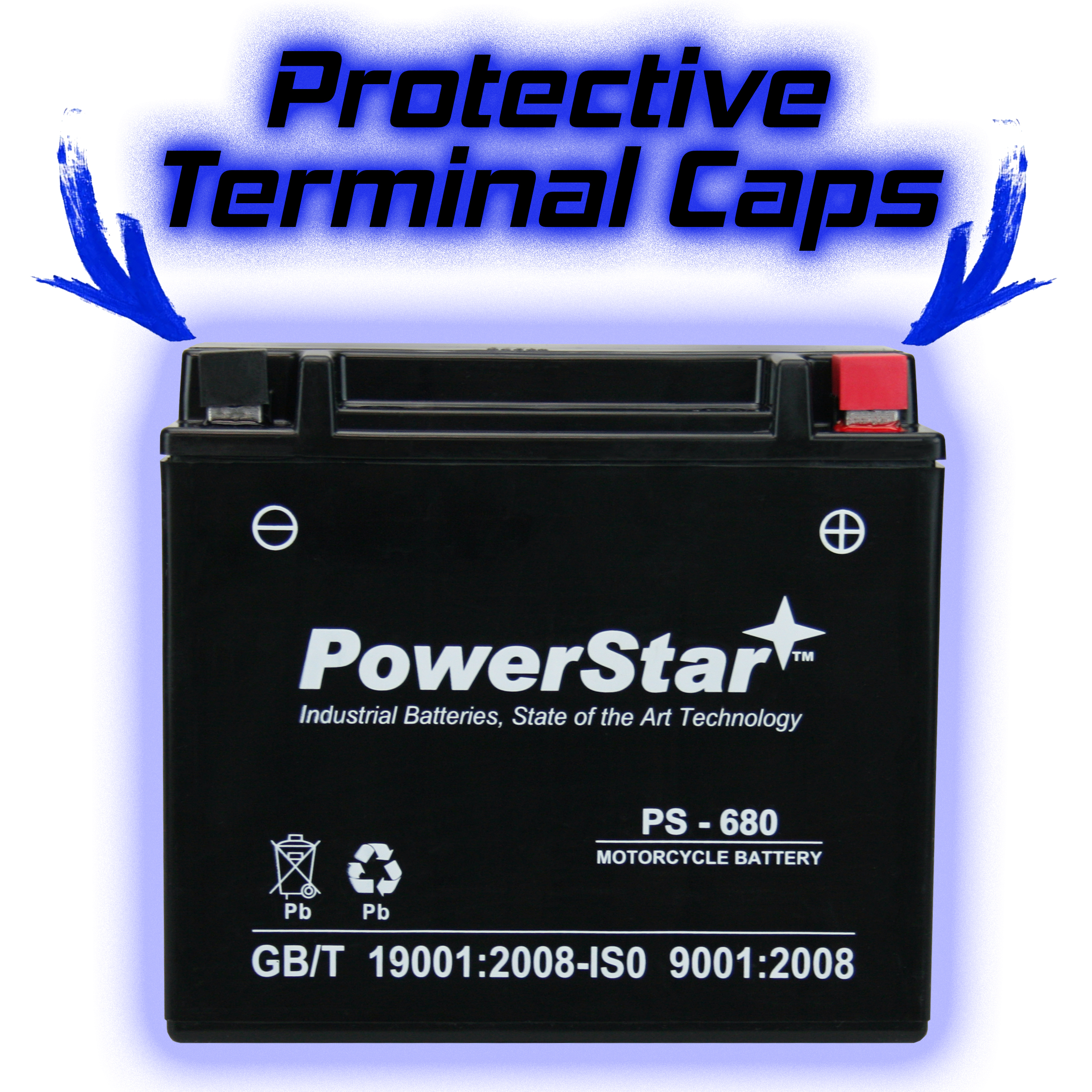 PowerStar PS-680 Motorsports Battery Compatible with HondaGL18000 Gold Wing F6B Deluxe 2013 to 2017