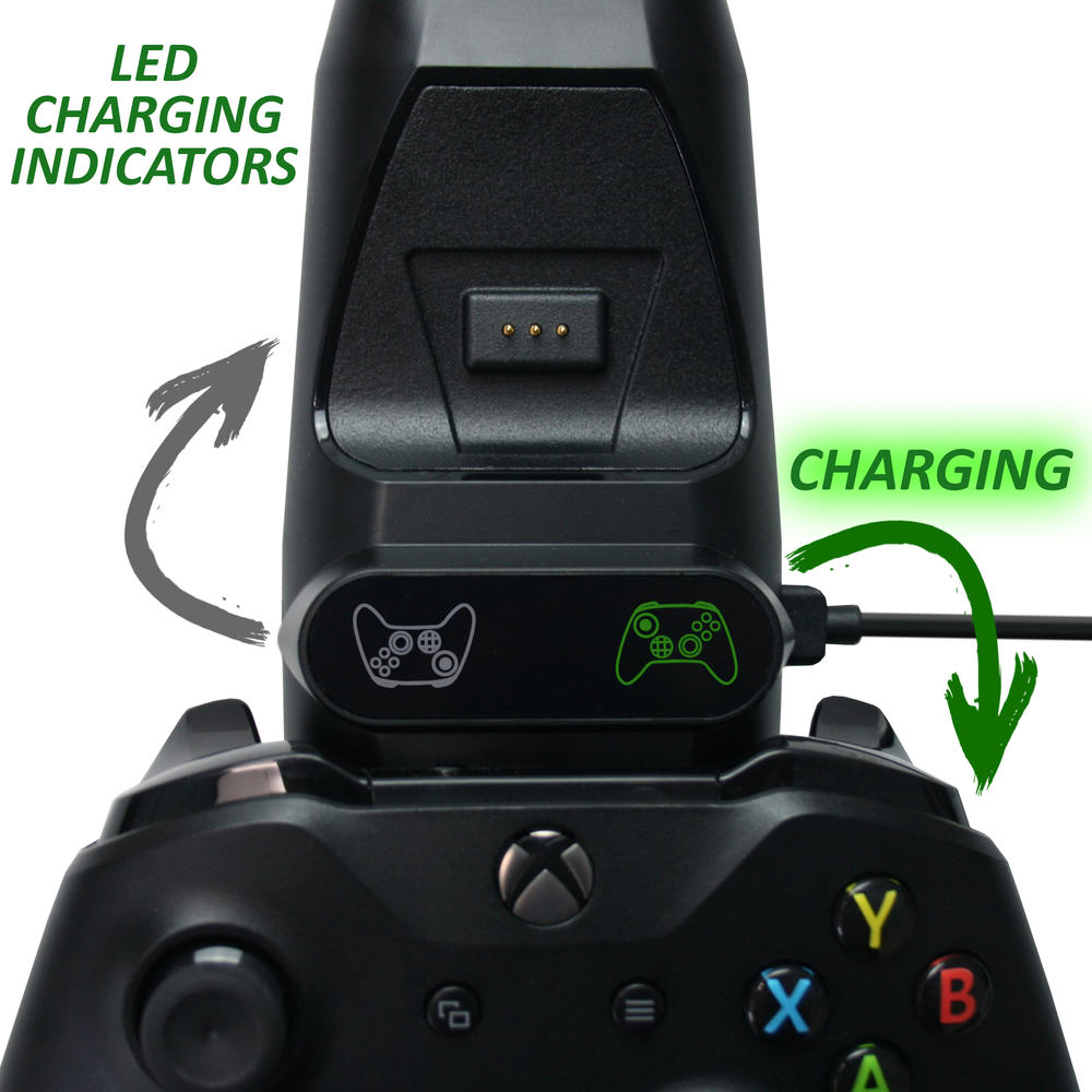 banshee Xbox Series X, Xbox-one, Xbox-one S/X, Xbox Elite 2 Rechargeable Battery Packs, 4 Replacement Battery Covers, & Charging Dock